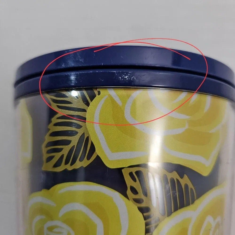 STARBUCKS Yellow Rose of TEXAS Cold Cup Tumbler Venti 24 oz No Straw